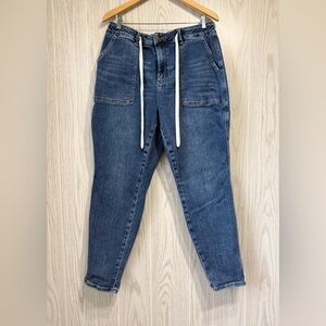 Judy Blue Size 14W Drawstring Utility Skinny Jeans